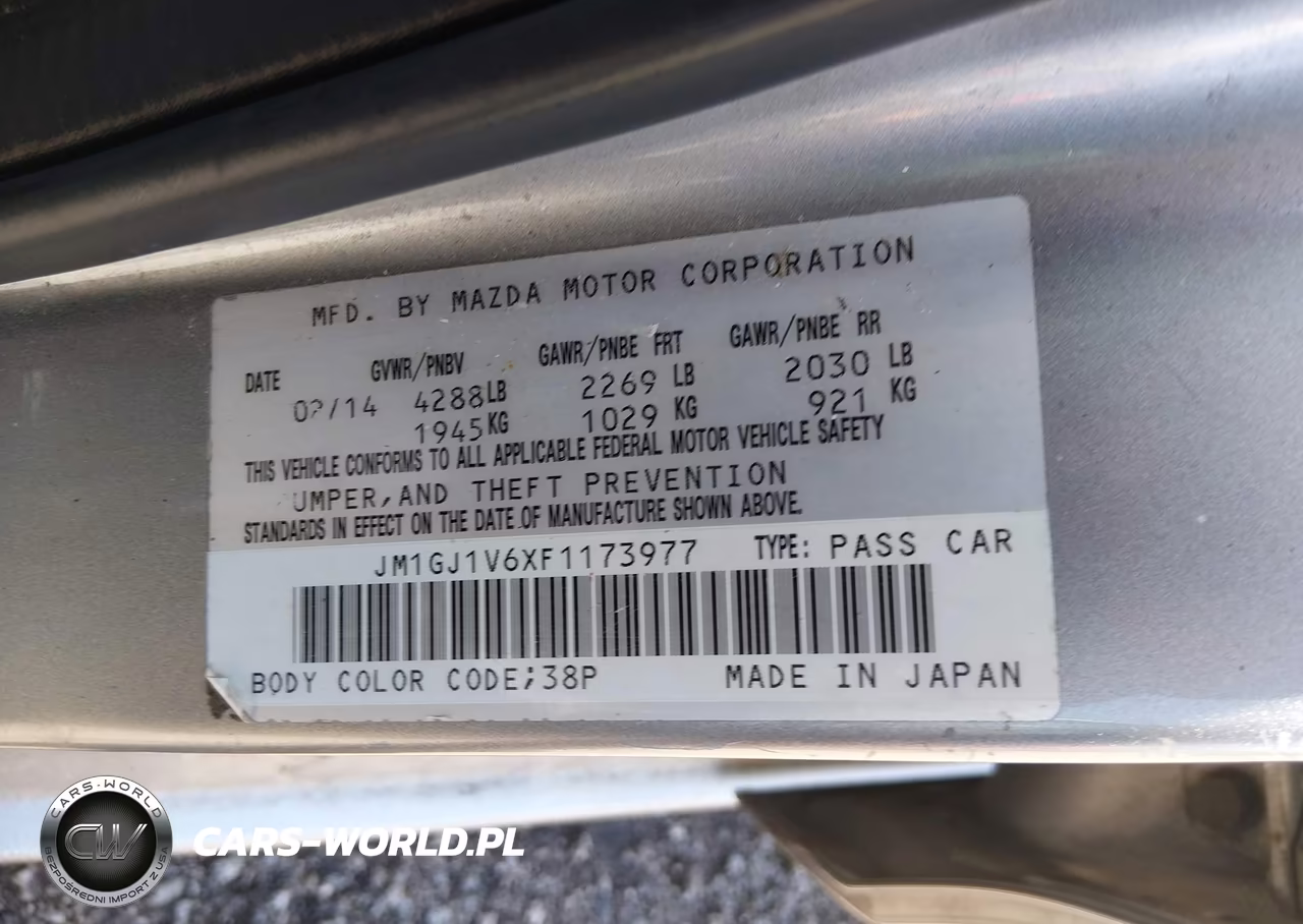 2015 Mazda Mazda6 I Touring VIN:JM1GJ1V6XF1173977 - 9