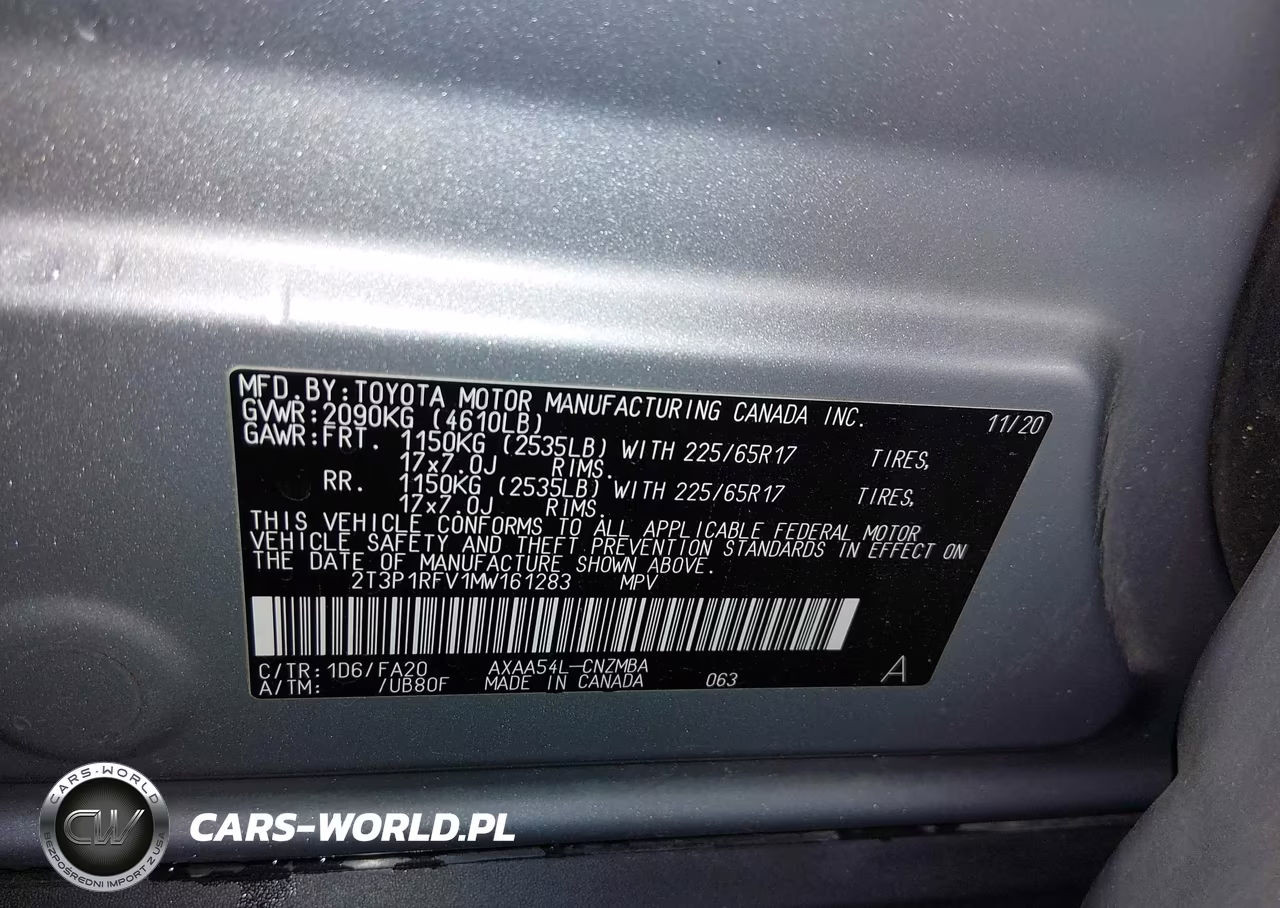 2021 Toyota Rav4 Xle VIN:2T3P1RFV1MW161283 - 9