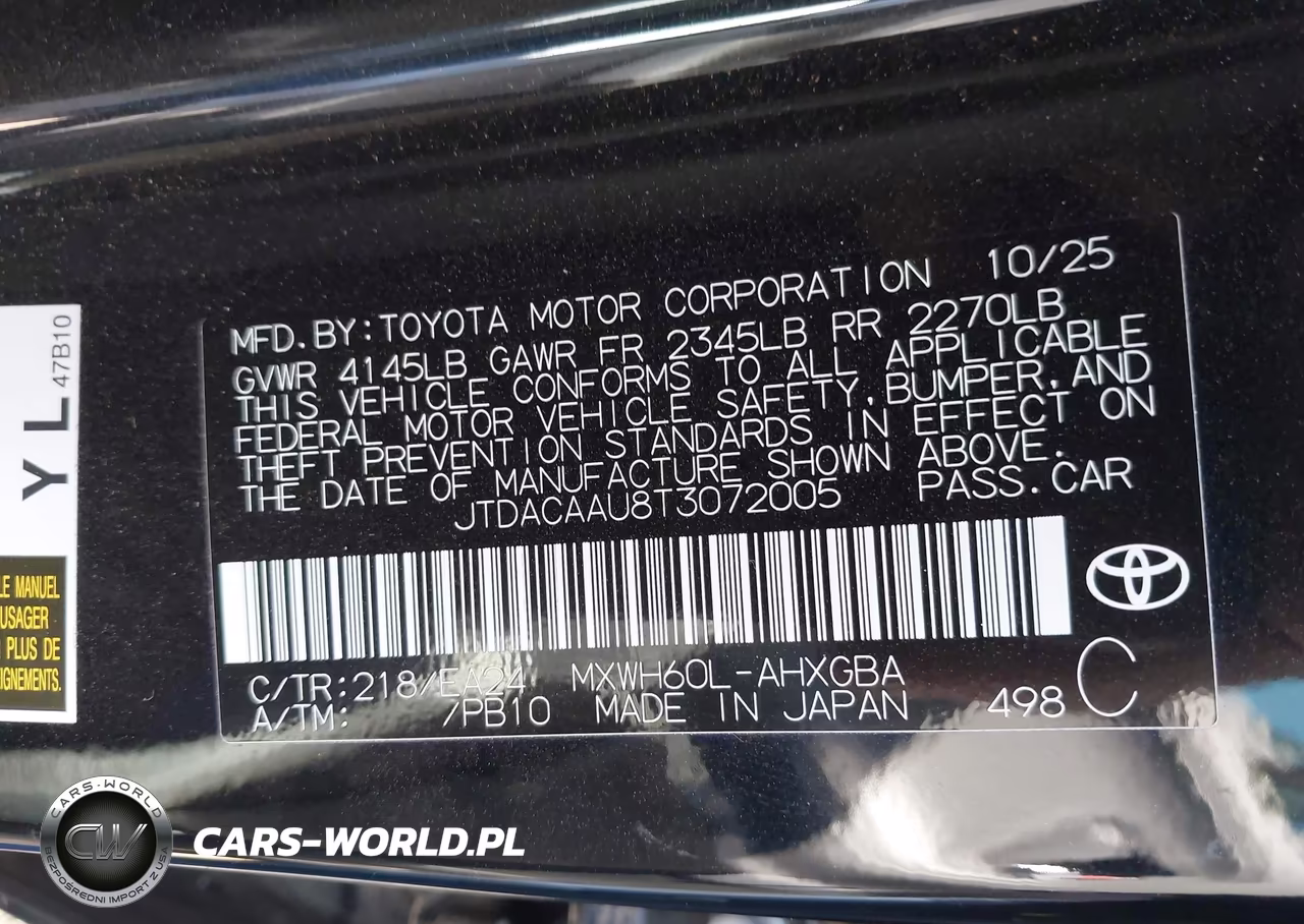 2026 Toyota Prius Nightshade VIN:JTDACAAU8T3072005 - 9