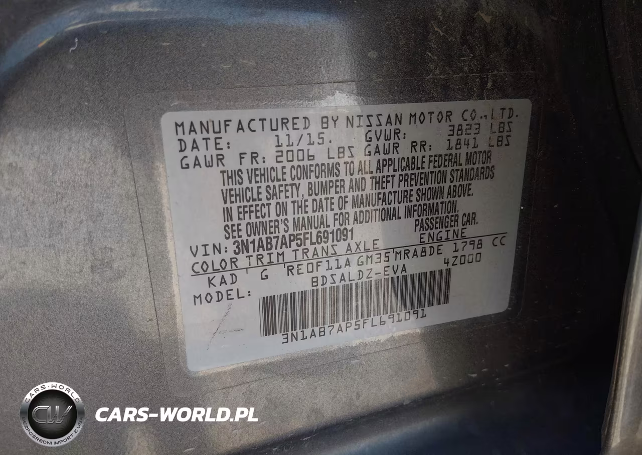 2015 Nissan Sentra Sv VIN:3N1AB7AP5FL691091 - 9
