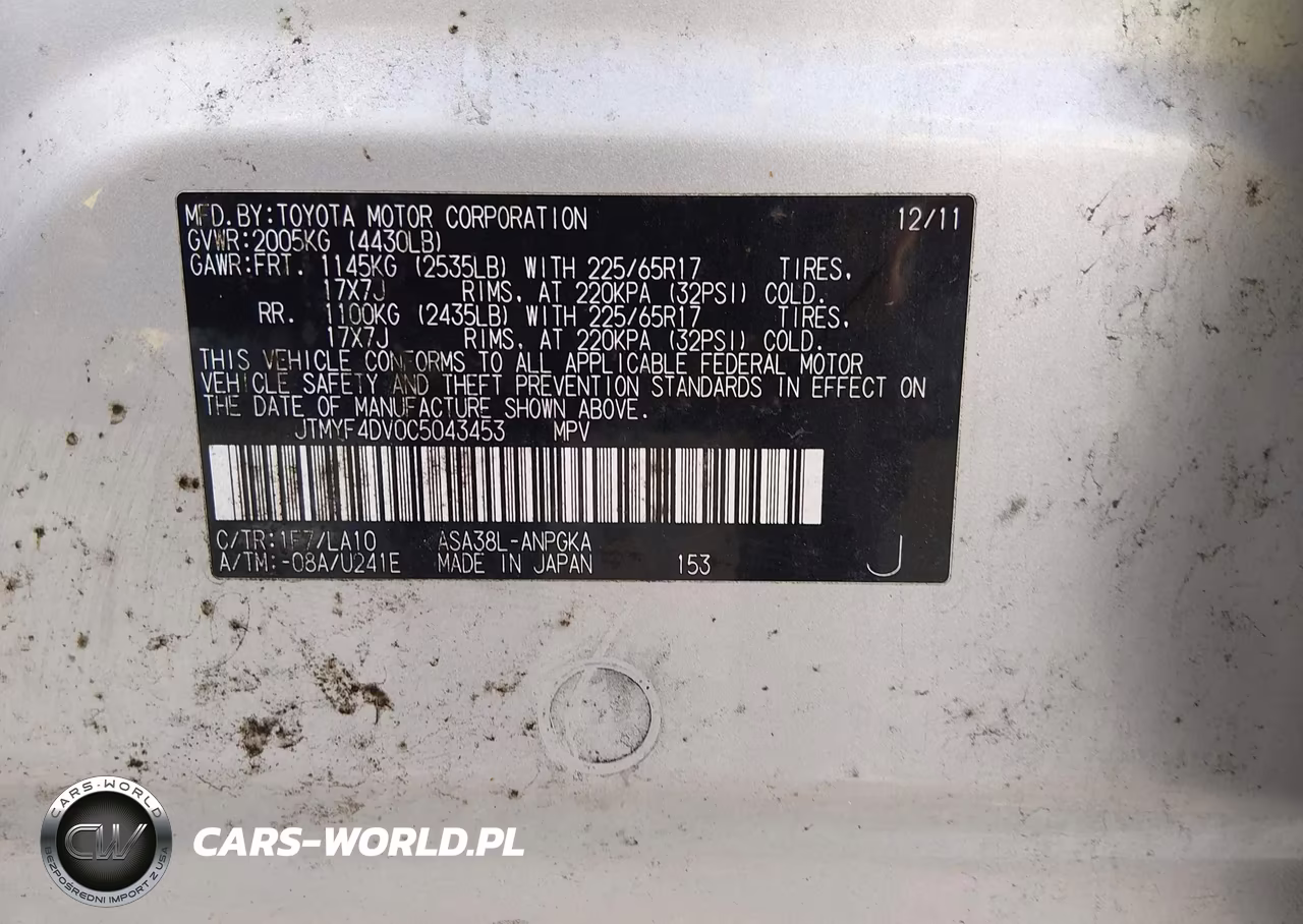 2012 Toyota Rav4 Limited VIN:JTMYF4DV0C5043453 - 9