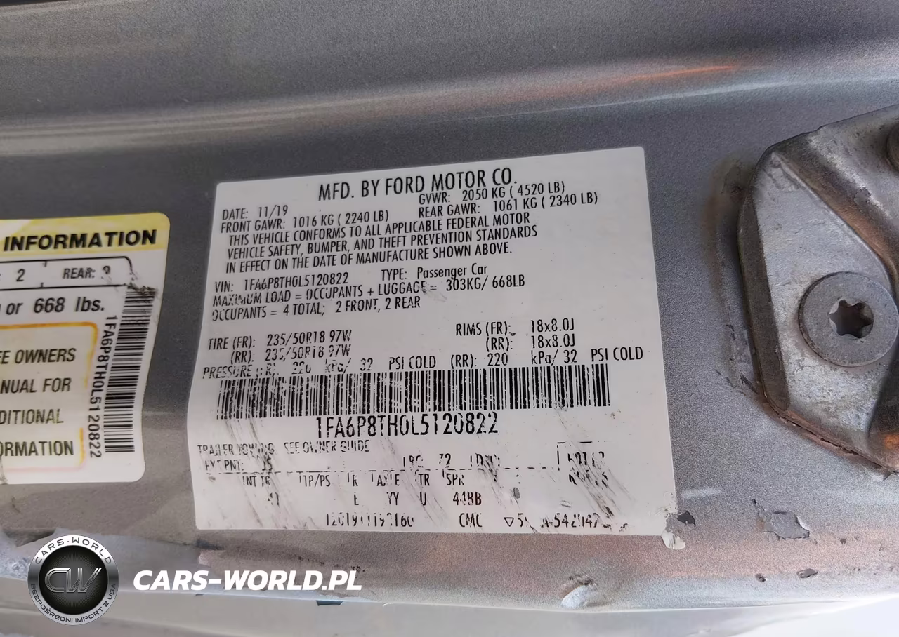 2020 Ford Mustang Ecoboost Premium Fastback VIN:1FA6P8TH0L5120822 - 9