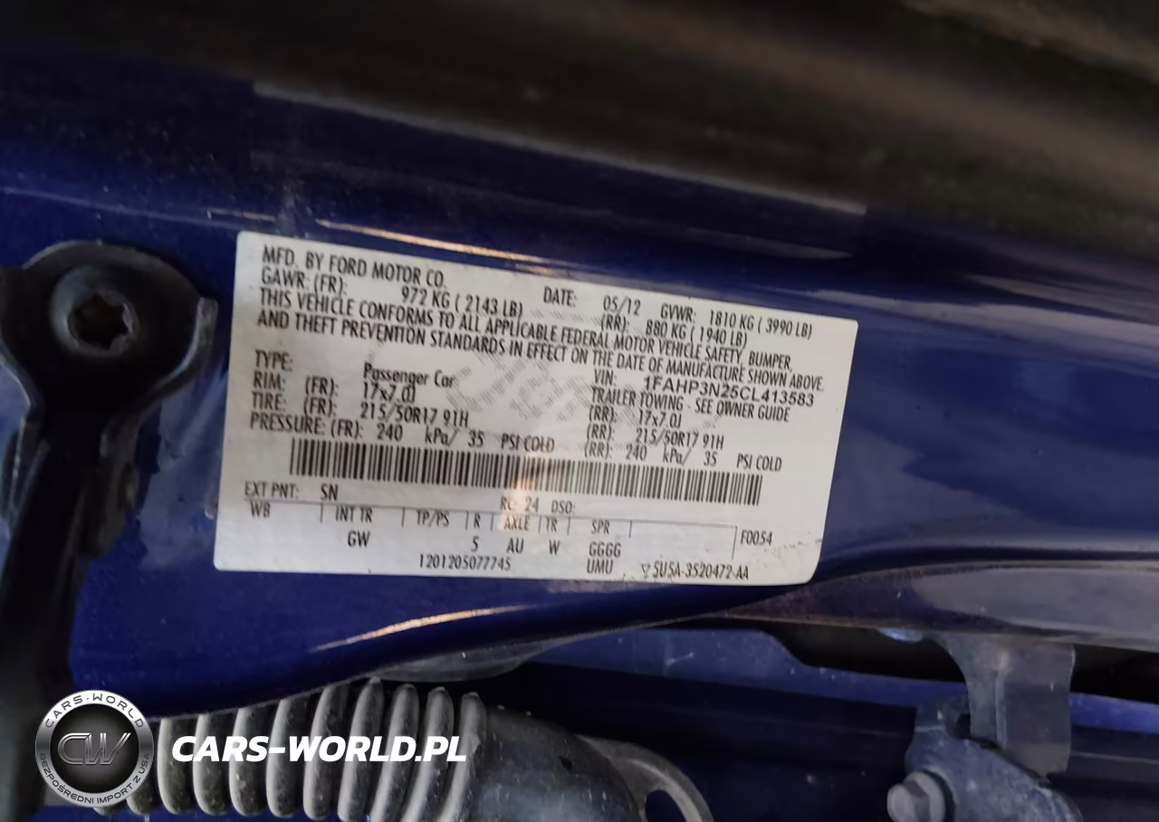2012 Ford Focus Titanium VIN:1FAHP3N25CL413583 - 9