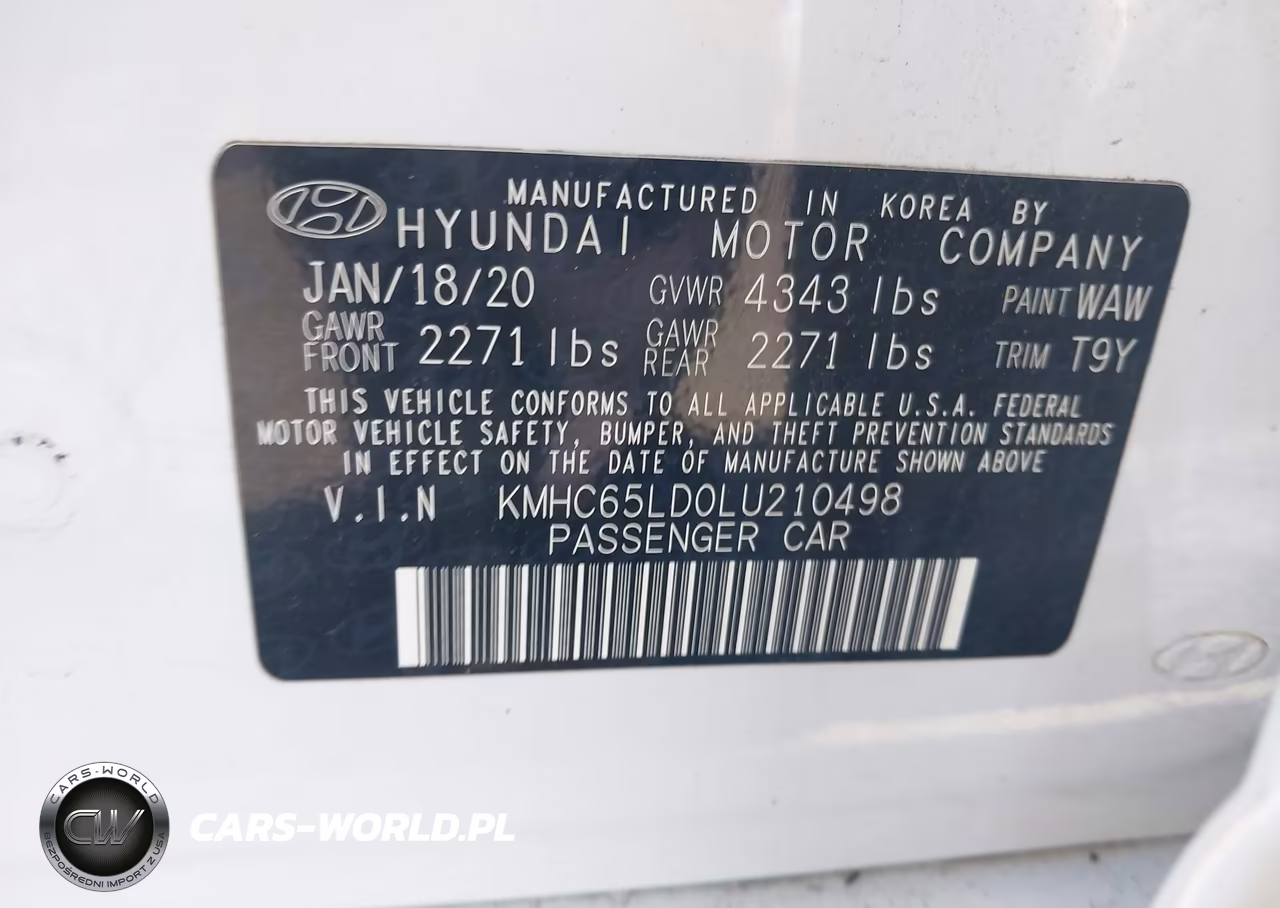 2020 Hyundai Ioniq Plug-In Hybrid Se VIN:KMHC65LD0LU210498 - 9