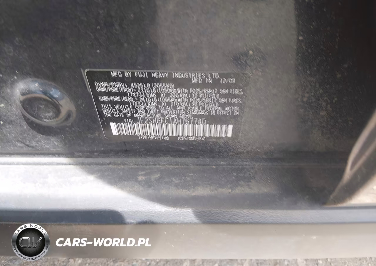 2010 Subaru Forester 2.5Xt Limited VIN:JF2SH6FC1AH767740 - 9