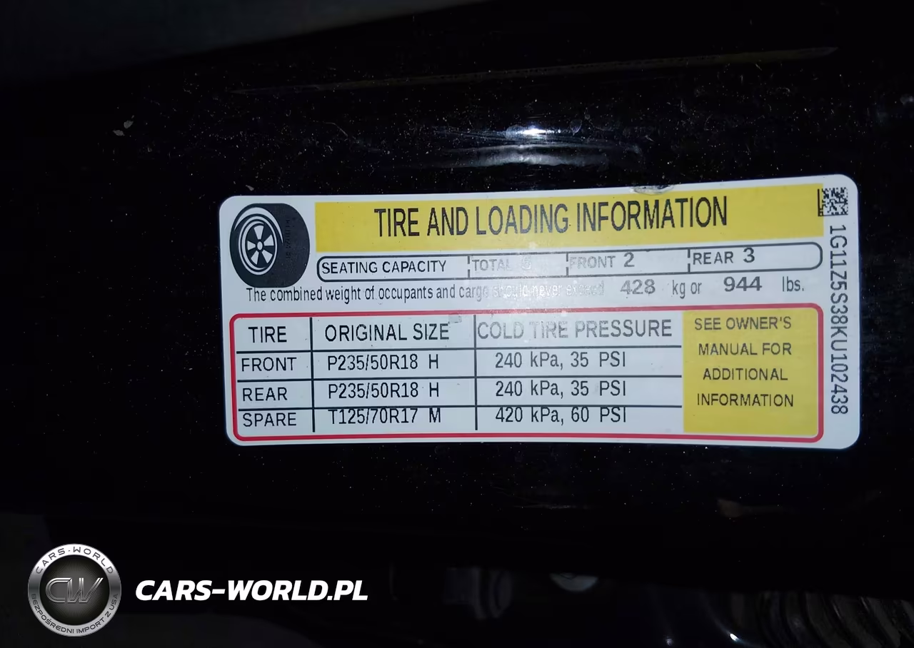 2019 Chevrolet Impala Lt VIN:1G11Z5S38KU102438 - 9