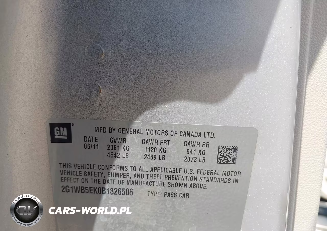 2011 Chevrolet Impala Lt VIN:2G1WB5EK0B1326506 - 9