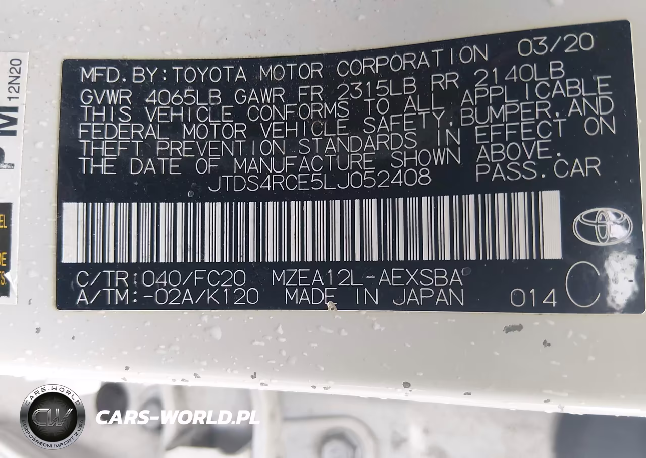 2020 Toyota Corolla Se VIN:JTDS4RCE5LJ052408 - 9