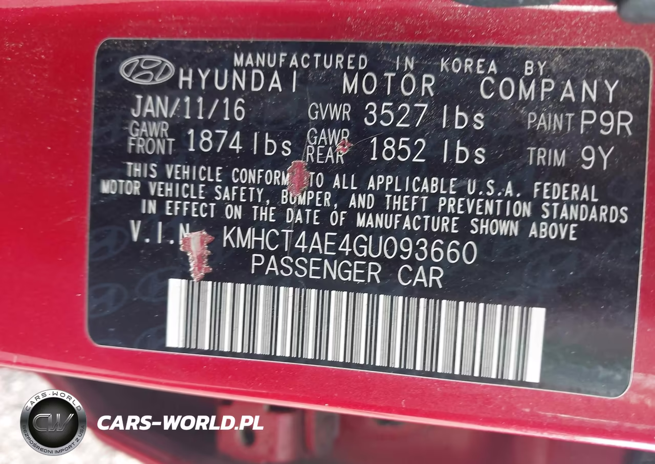 2016 Hyundai Accent Se VIN:KMHCT4AE4GU093660 - 9