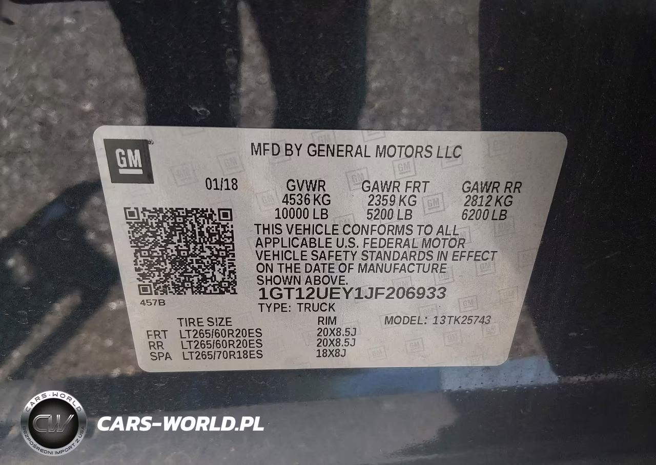 2018 GMC Sierra 2500Hd Denali VIN:1GT12UEY1JF206933 - 9