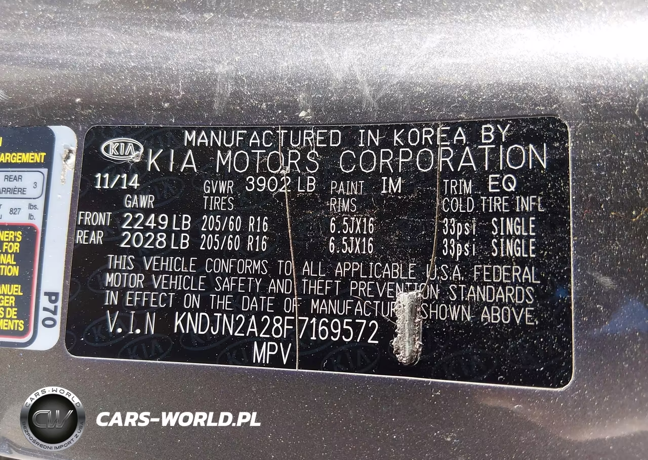 2015 Kia Soul VIN:KNDJN2A28F7169572 - 9