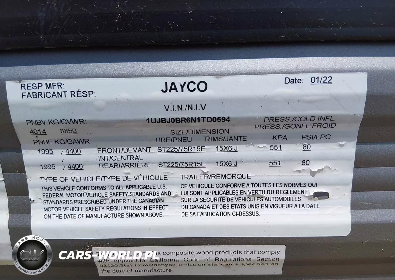 2022 Jayco Other VIN:1UJBJ0BR6N1TD0594 - 9