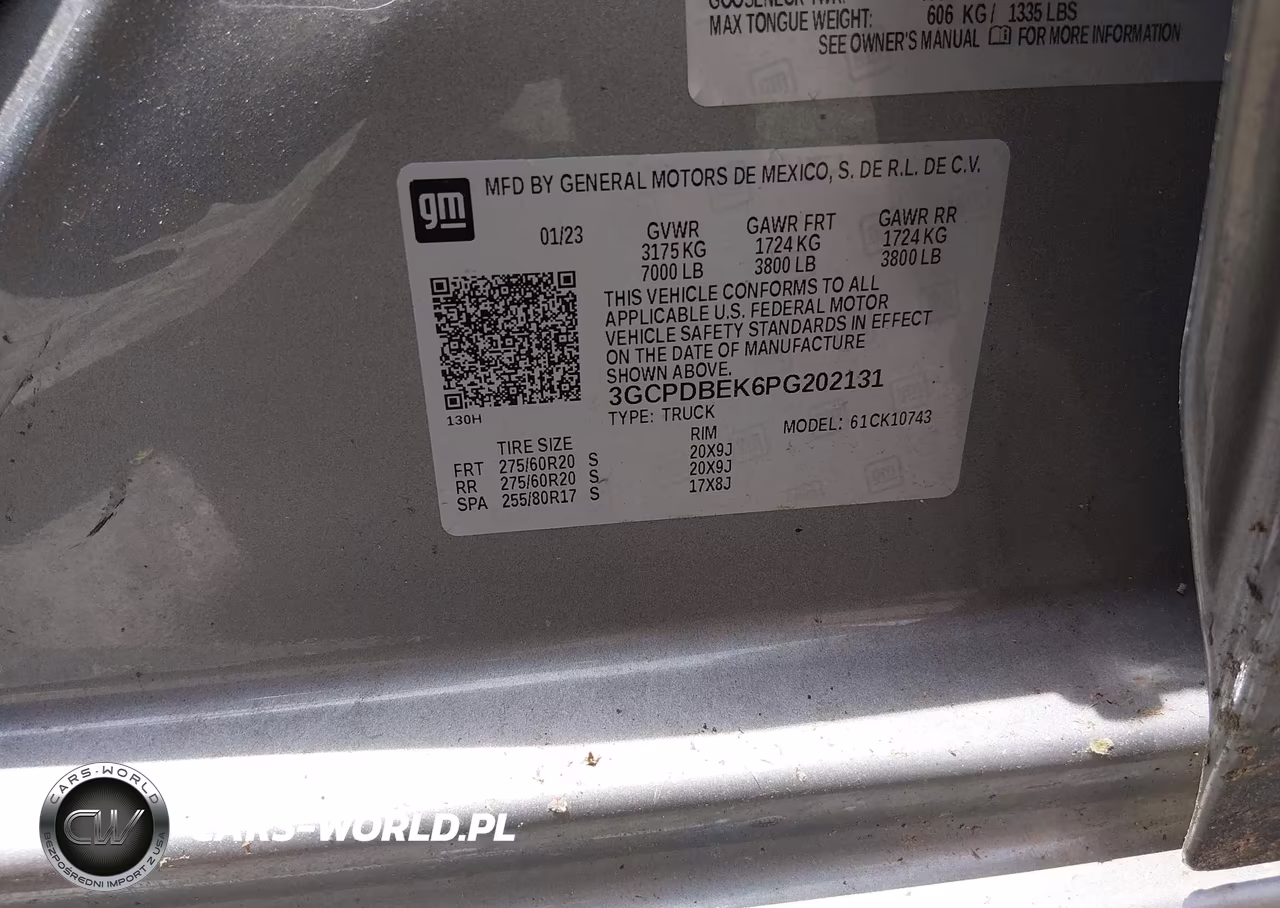 2023 Chevrolet Silverado 1500 4Wd Standard Bed Custom VIN:3GCPDBEK6PG202131 - 9