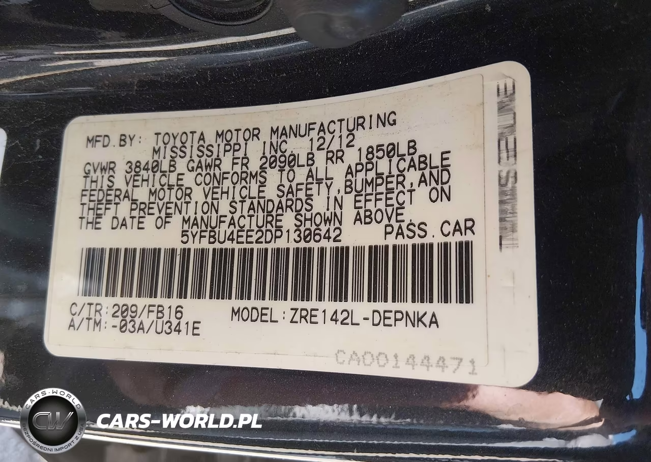 2013 Toyota Corolla Le VIN:5YFBU4EE2DP130642 - 9
