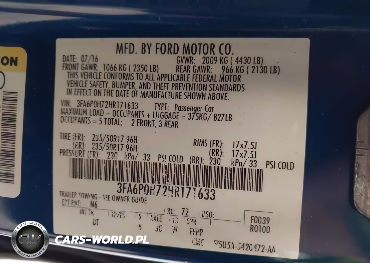 2017 Ford Fusion Se VIN:3FA6P0H72HR171633 - 9