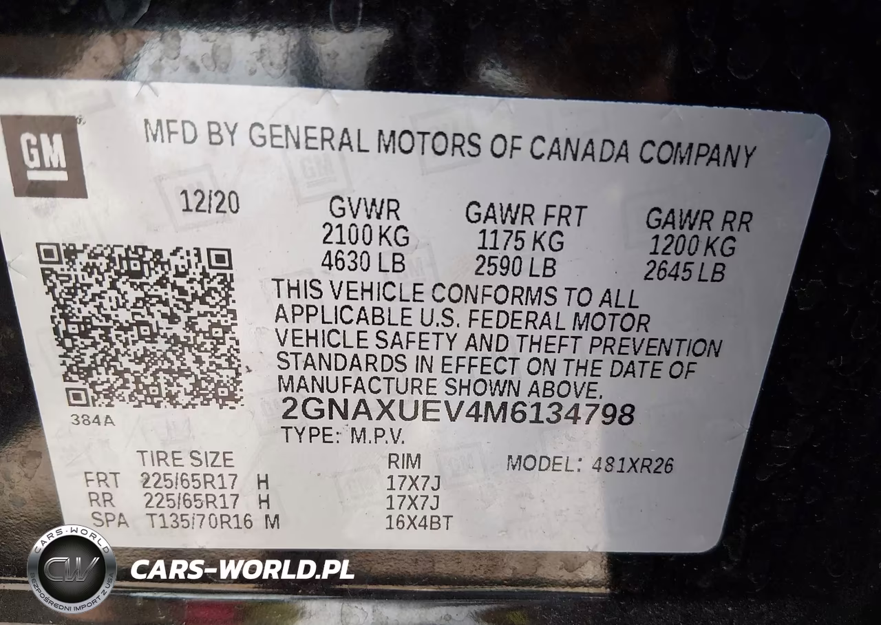 2021 Chevrolet Equinox Awd Lt VIN:2GNAXUEV4M6134798 - 9