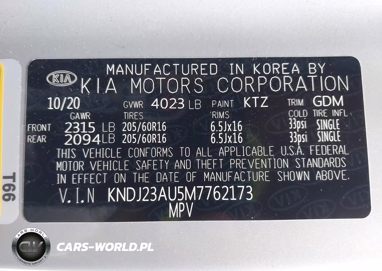 2021 Kia Soul S VIN:KNDJ23AU5M7762173 - 9