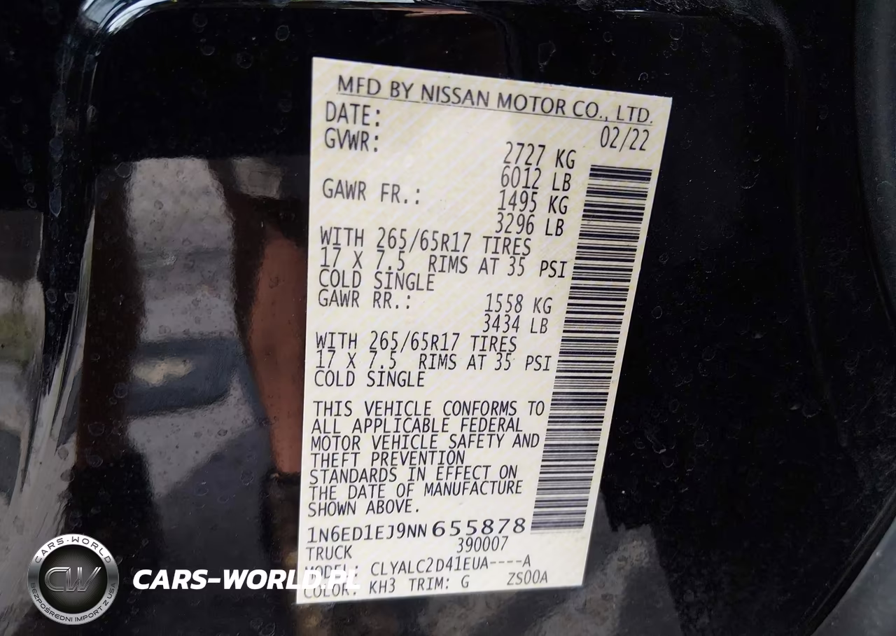 2022 Nissan Frontier Sv 4X2 VIN:1N6ED1EJ9NN655878 - 9