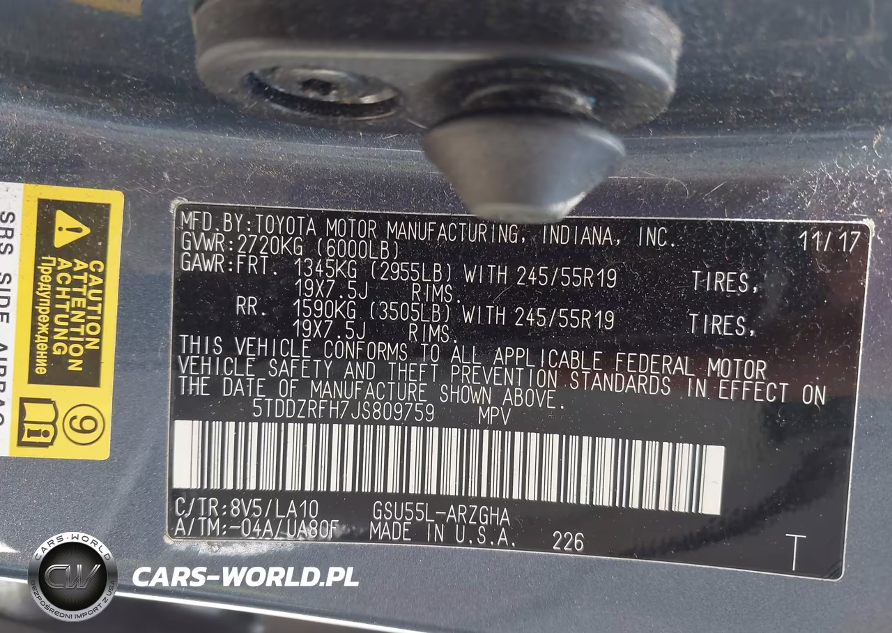 2018 Toyota Highlander Limited VIN:5TDDZRFH7JS809759 - 9