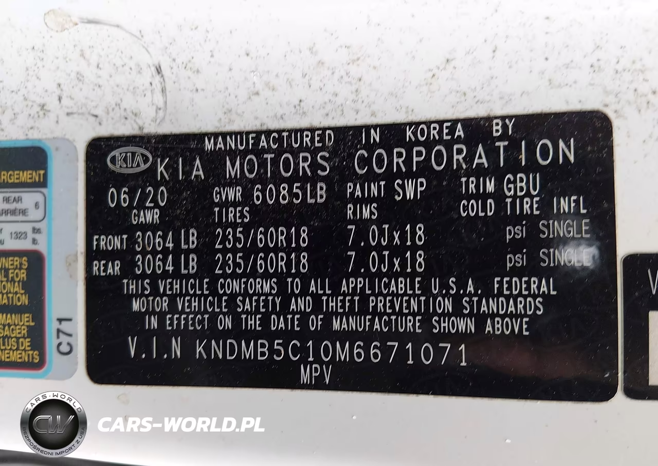 2021 Kia Sedona Ex VIN:KNDMB5C10M6671071 - 9