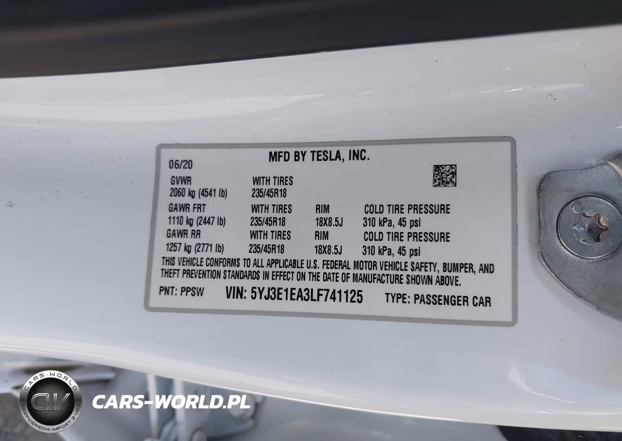 2020 Tesla Model 3 Standard Range Plus Rear-Wheel Drive-Standard Range Rear-Wheel Drive VIN:5YJ3E1EA3LF741125 - 9