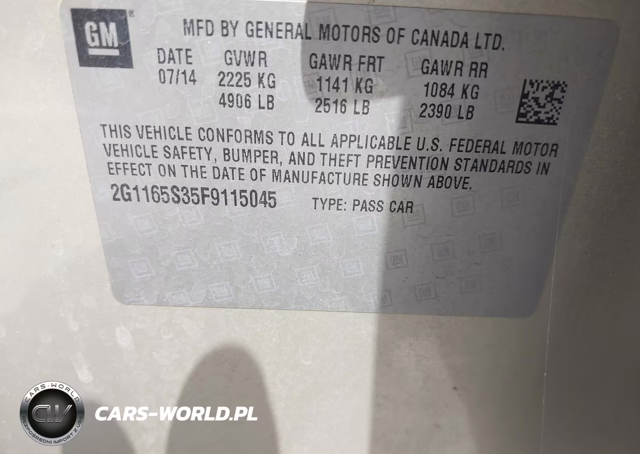 2015 Chevrolet Impala 2Lz VIN:2G1165S35F9115045 - 9
