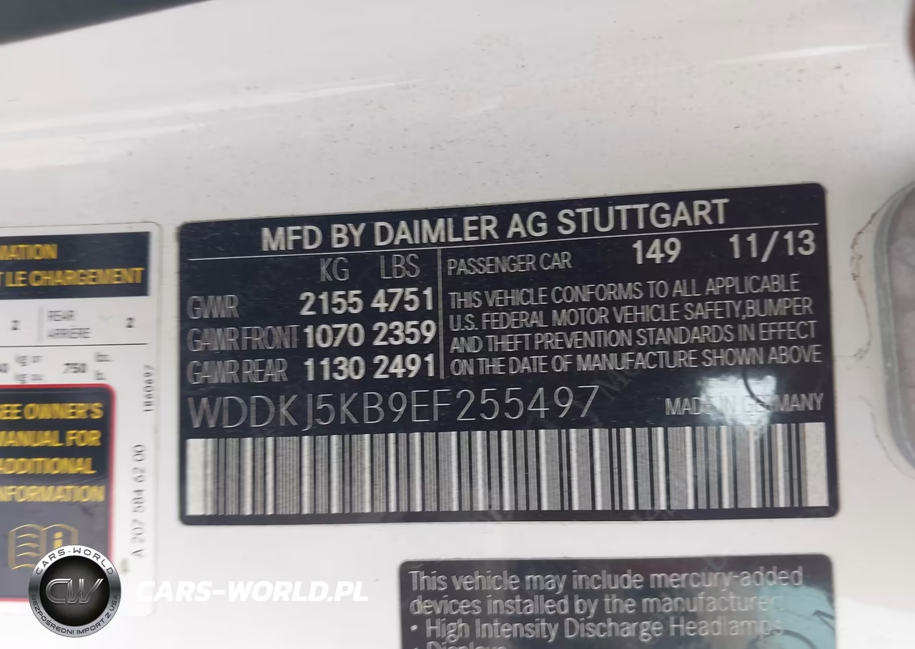 2014 Mercedes-Benz E 350 VIN:WDDKJ5KB9EF255497 - 9