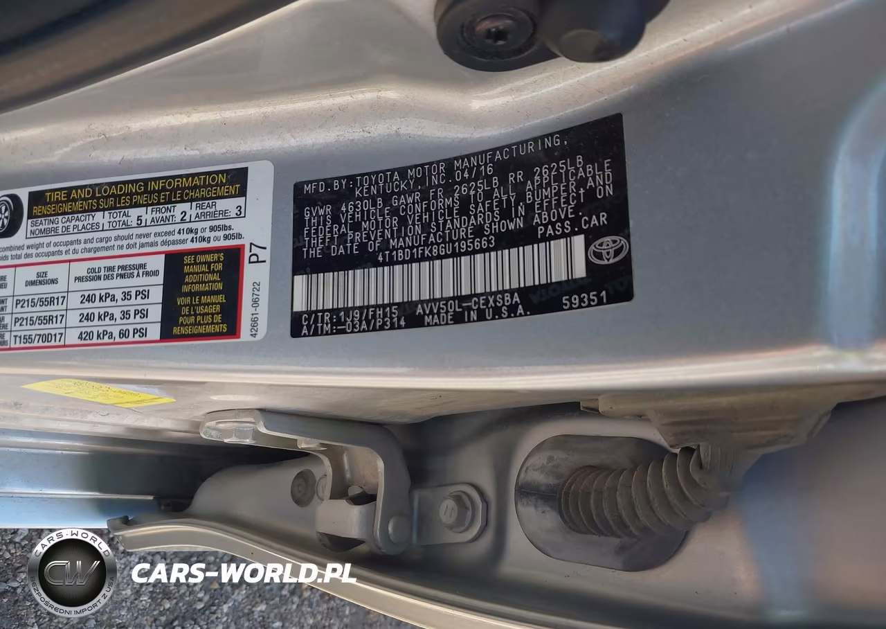 2016 Toyota Camry Hybrid Se VIN:4T1BD1FK8GU195663 - 9