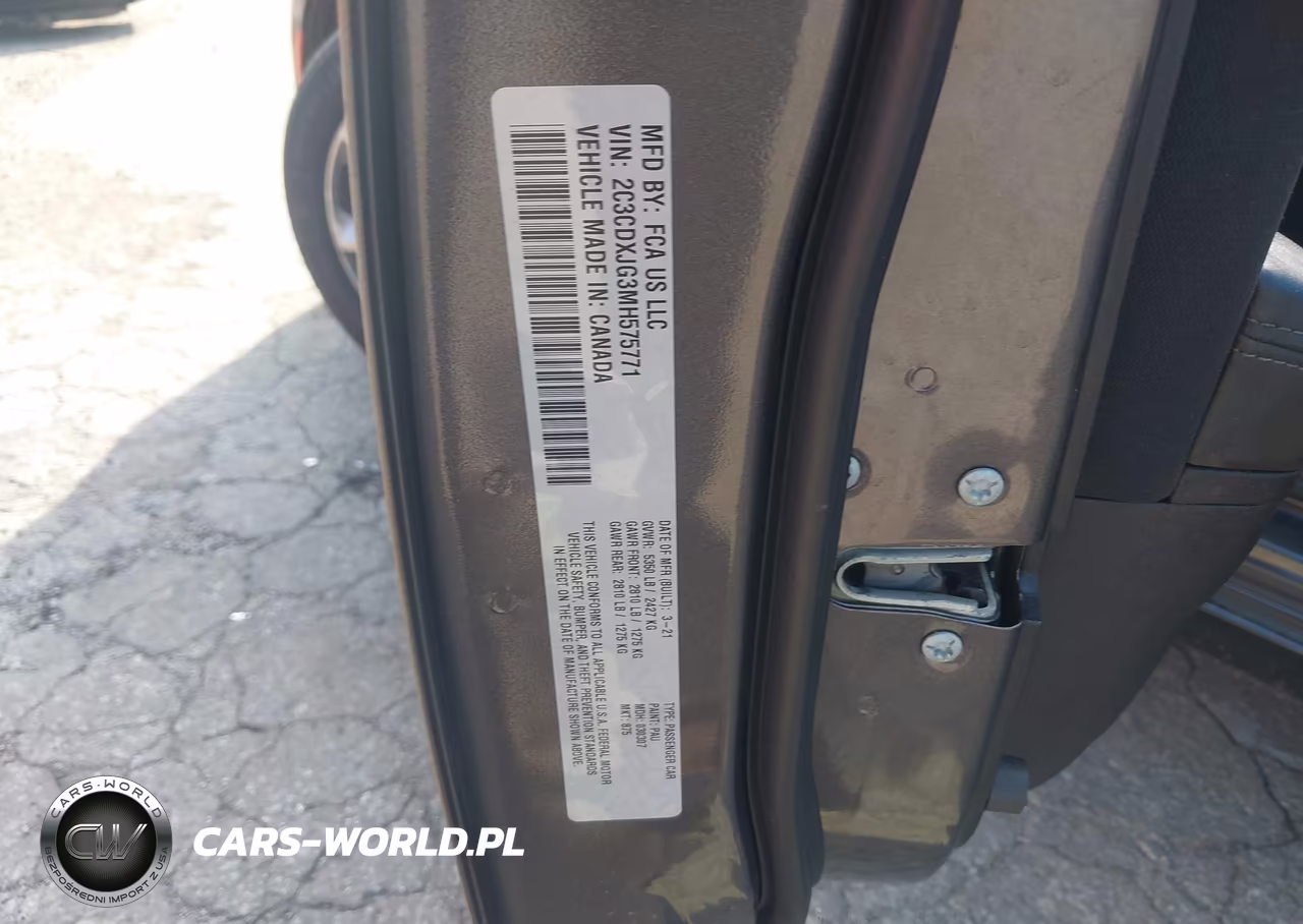 2021 Dodge Charger Sxt Awd VIN:2C3CDXJG3MH575771 - 9
