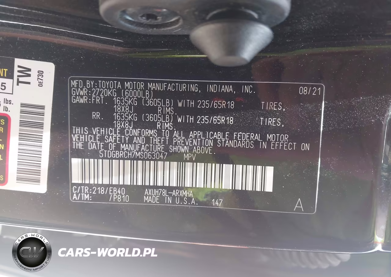 2021 Toyota Highlander Hybrid Xle VIN:5TDGBRCH7MS063047 - 9