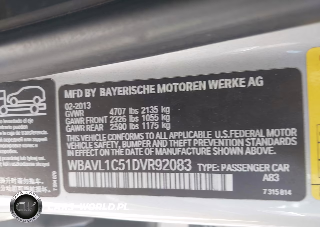 2013 BMW X1 xDrive28I VIN:WBAVL1C51DVR92083 - 9