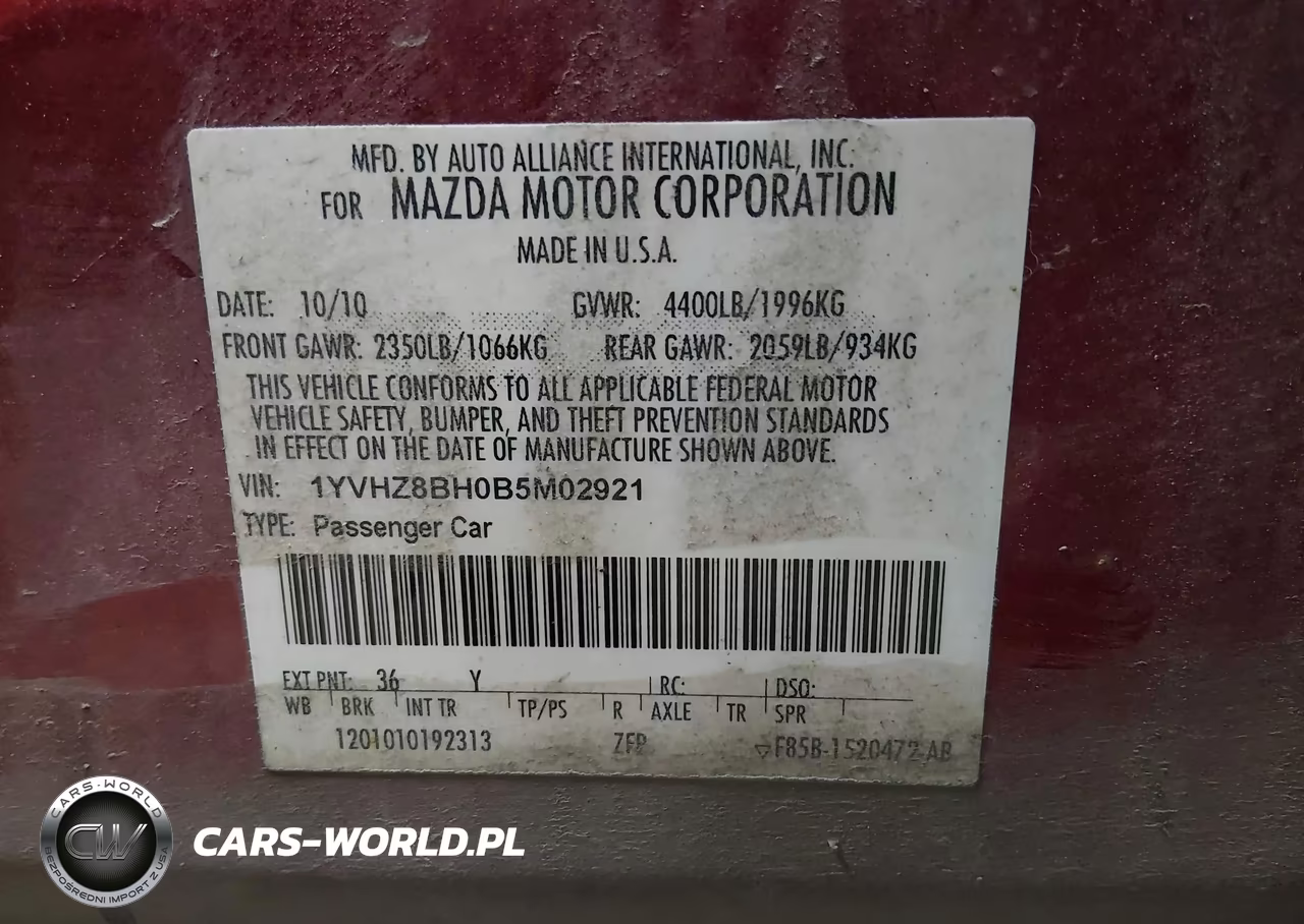 2011 Mazda Mazda6 I Sport VIN:1YVHZ8BH0B5M02921 - 9