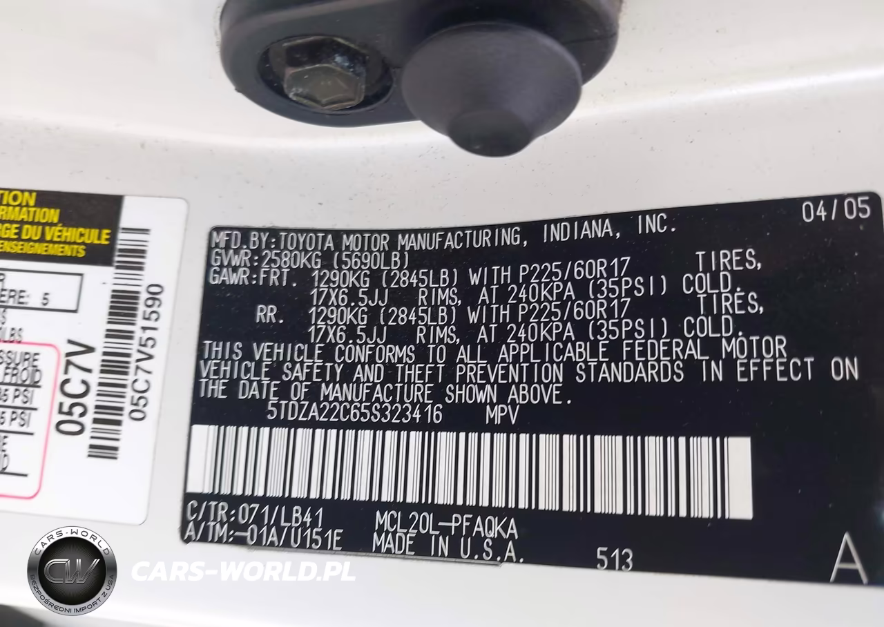2005 Toyota Sienna Xle Limited VIN:5TDZA22C65S323416 - 9