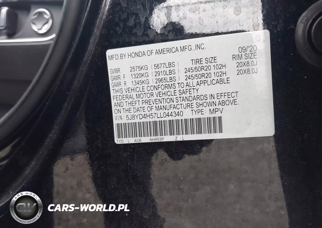 2020 Acura Mdx Technology Package VIN:5J8YD4H57LL044340 - 9