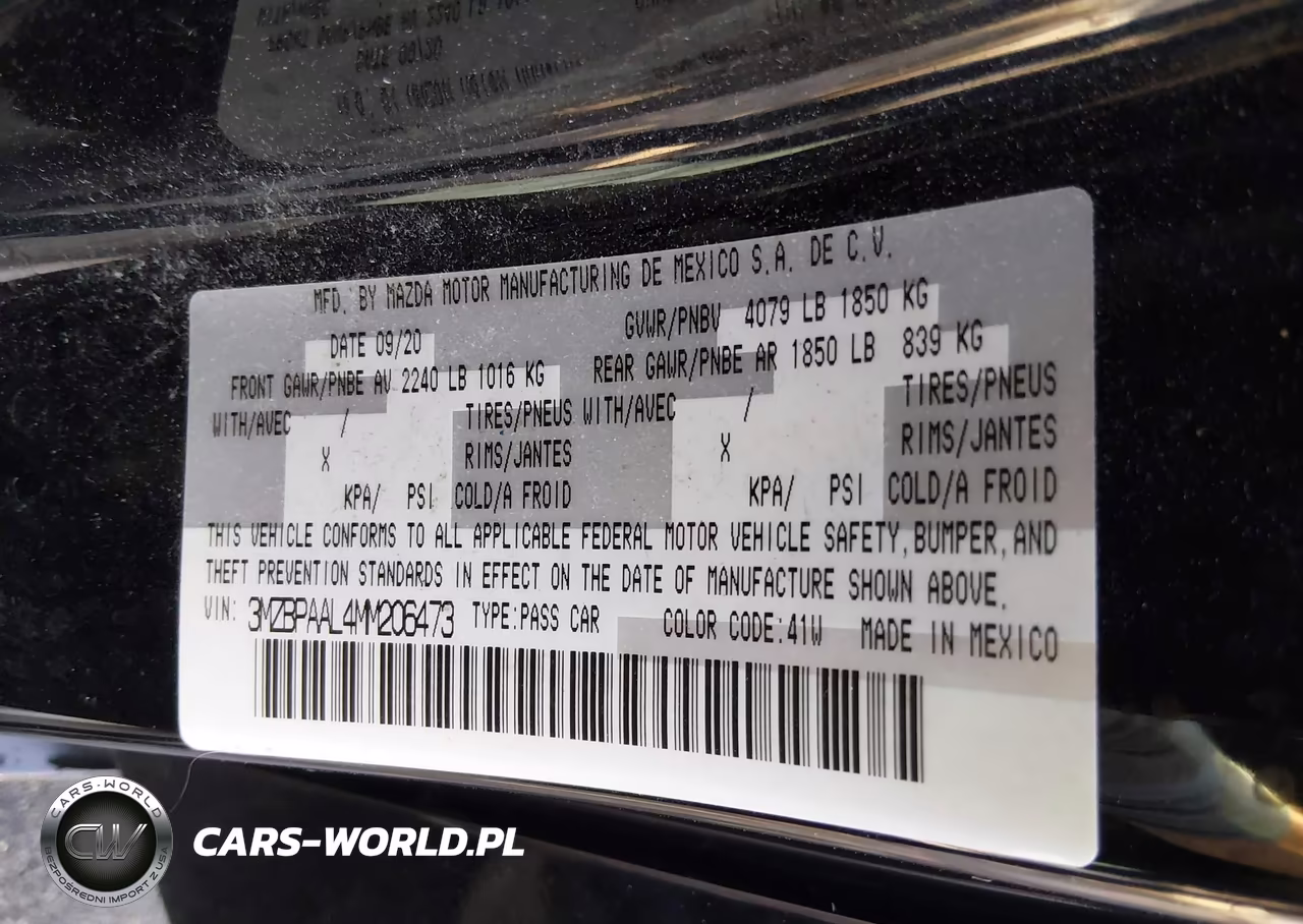 2021 Mazda Mazda3 2.5 S VIN:3MZBPAAL4MM206473 - 9