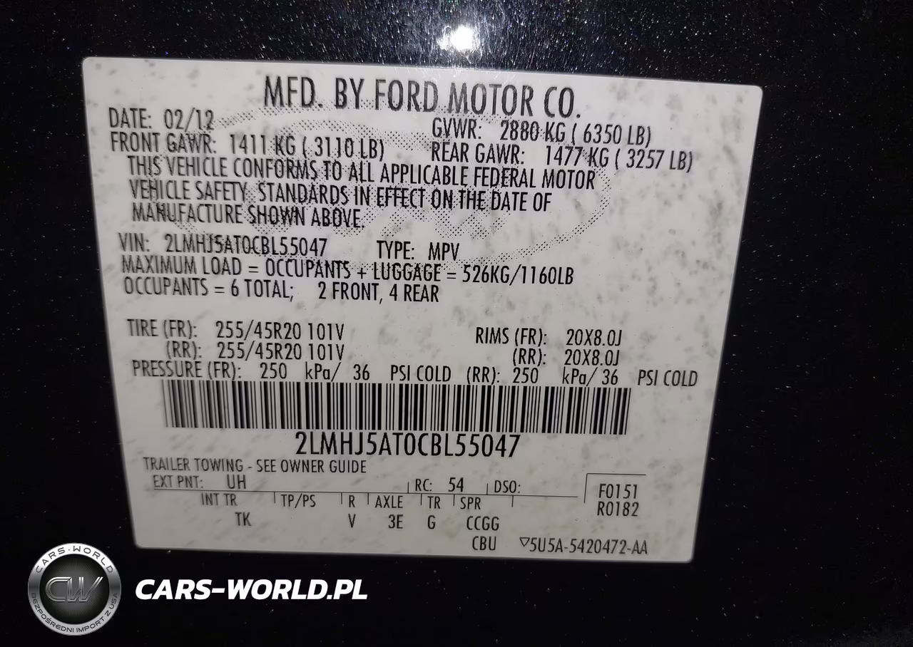 2012 Lincoln Mkt Ecoboost VIN:2LMHJ5AT0CBL55047 - 9