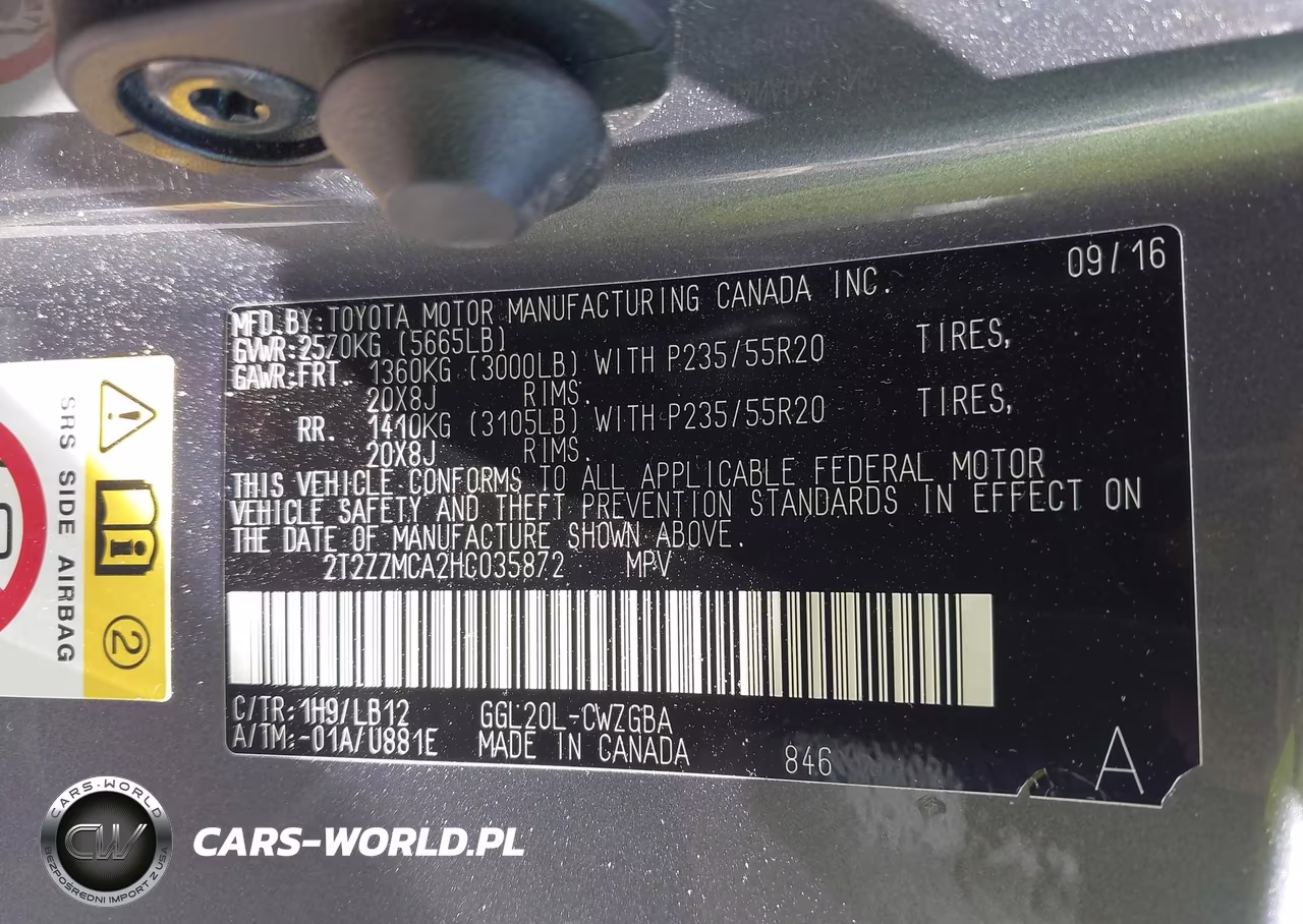 2017 Lexus Rx 350 VIN:2T2ZZMCA2HC035872 - 9