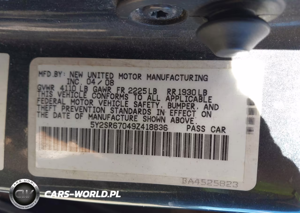 2009 Pontiac Vibe Gt VIN:5Y2SR67049Z418836 - 9