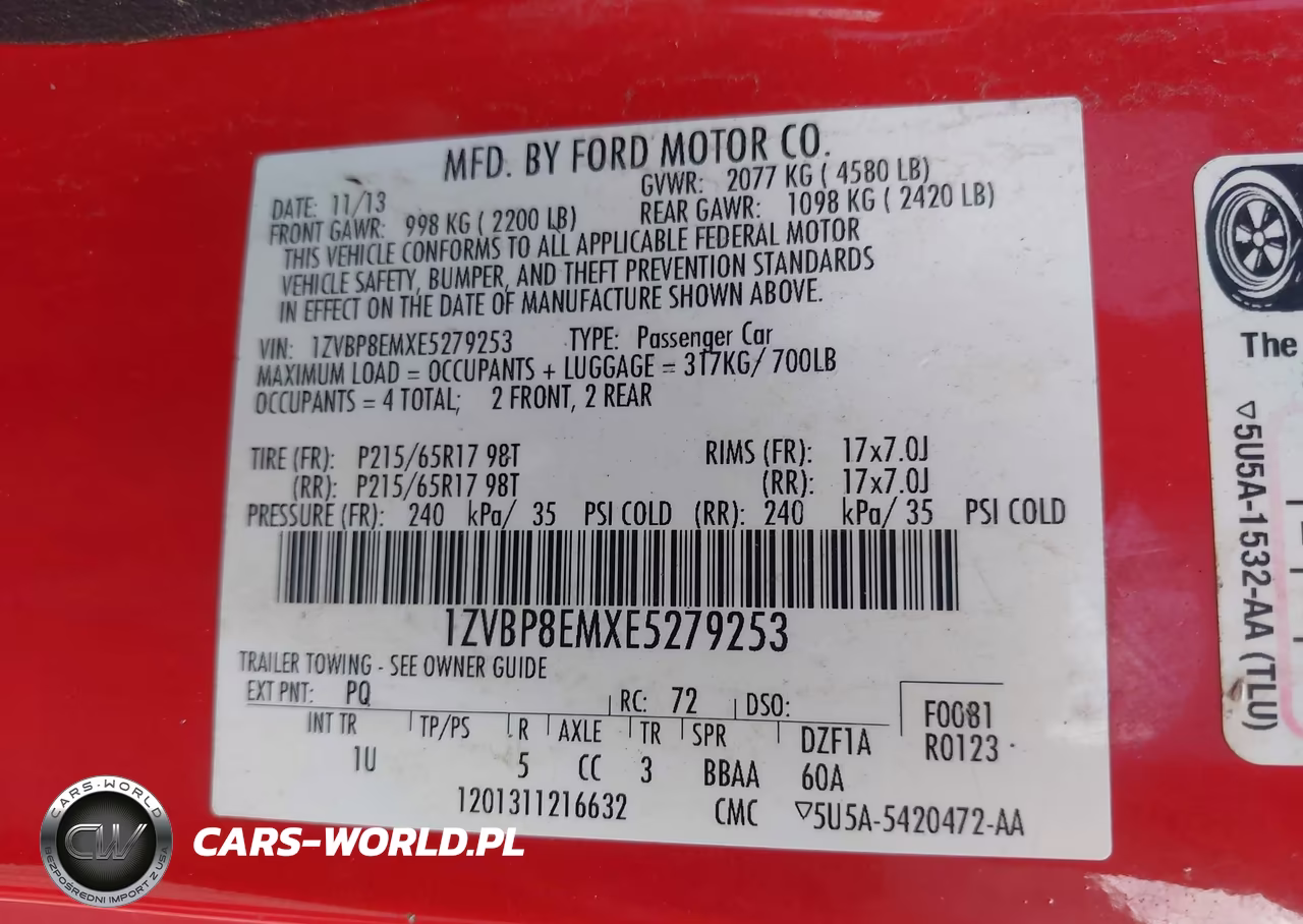 2014 Ford Mustang V6-V6 Premium VIN:1ZVBP8EMXE5279253 - 9