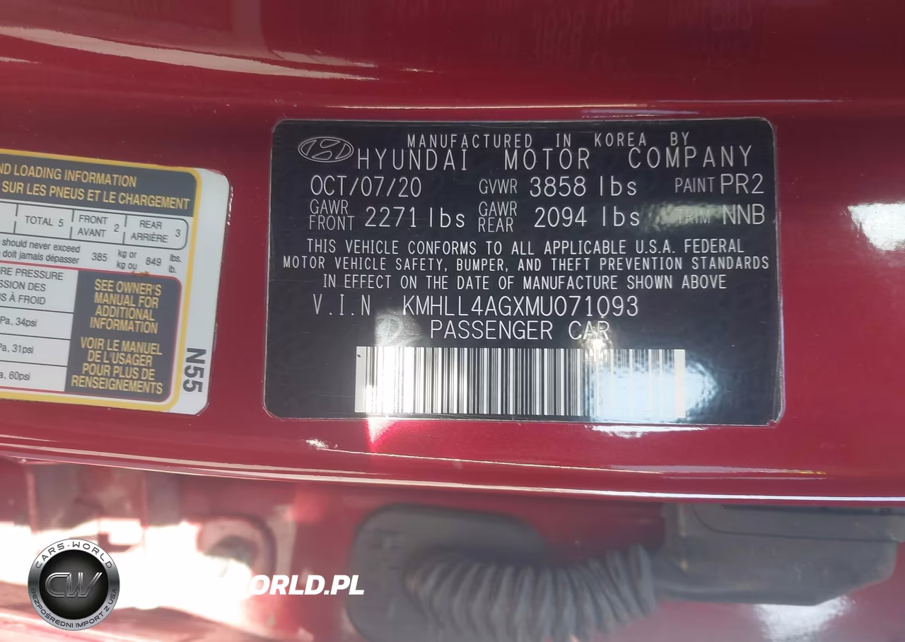 2021 Hyundai Elantra Se VIN:KMHLL4AGXMU071093 - 9