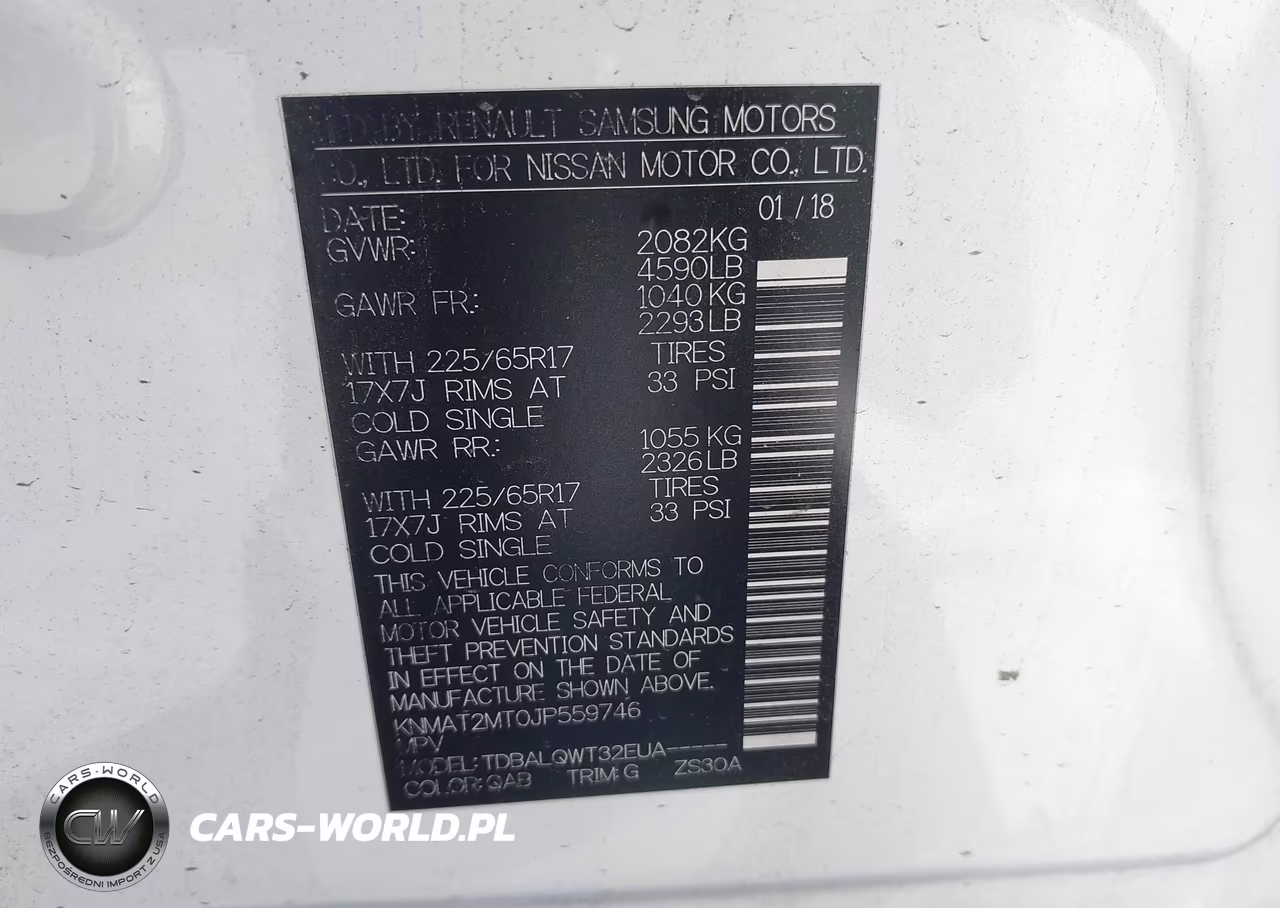 2018 Nissan Rogue Sv VIN:KNMAT2MT0JP559746 - 9