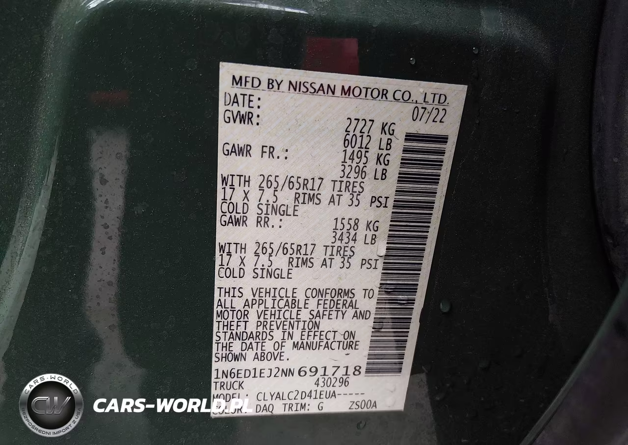 2022 Nissan Frontier Sv 4X2 VIN:1N6ED1EJ2NN691718 - 9