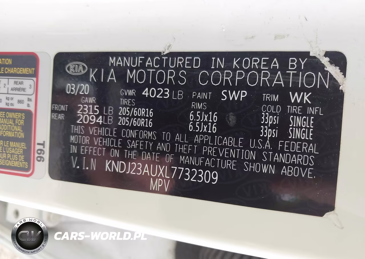 2020 Kia Soul Lx VIN:KNDJ23AUXL7732309 - 9