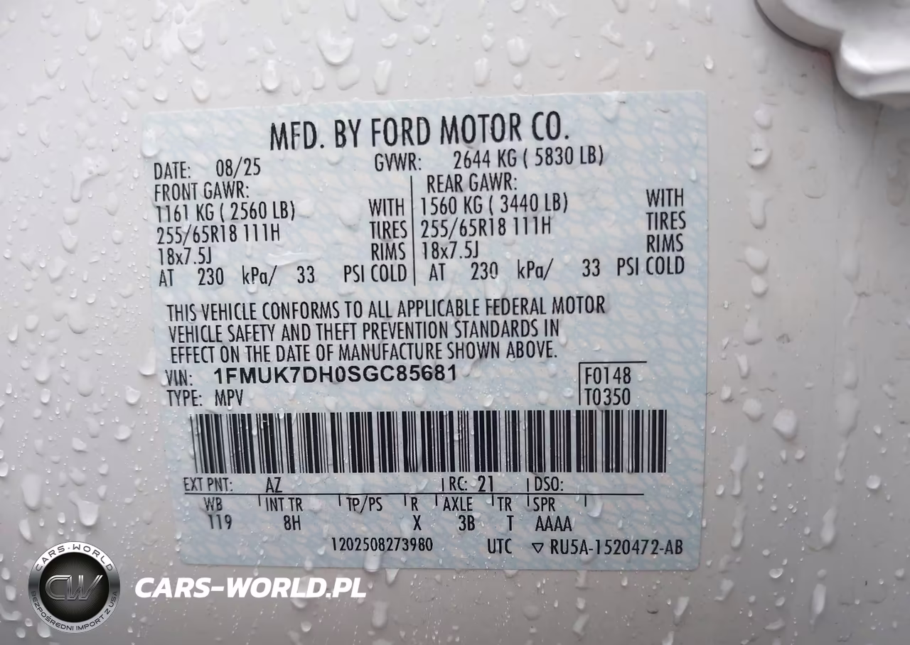 2025 Ford Explorer Active VIN:1FMUK7DH0SGC85681 - 9