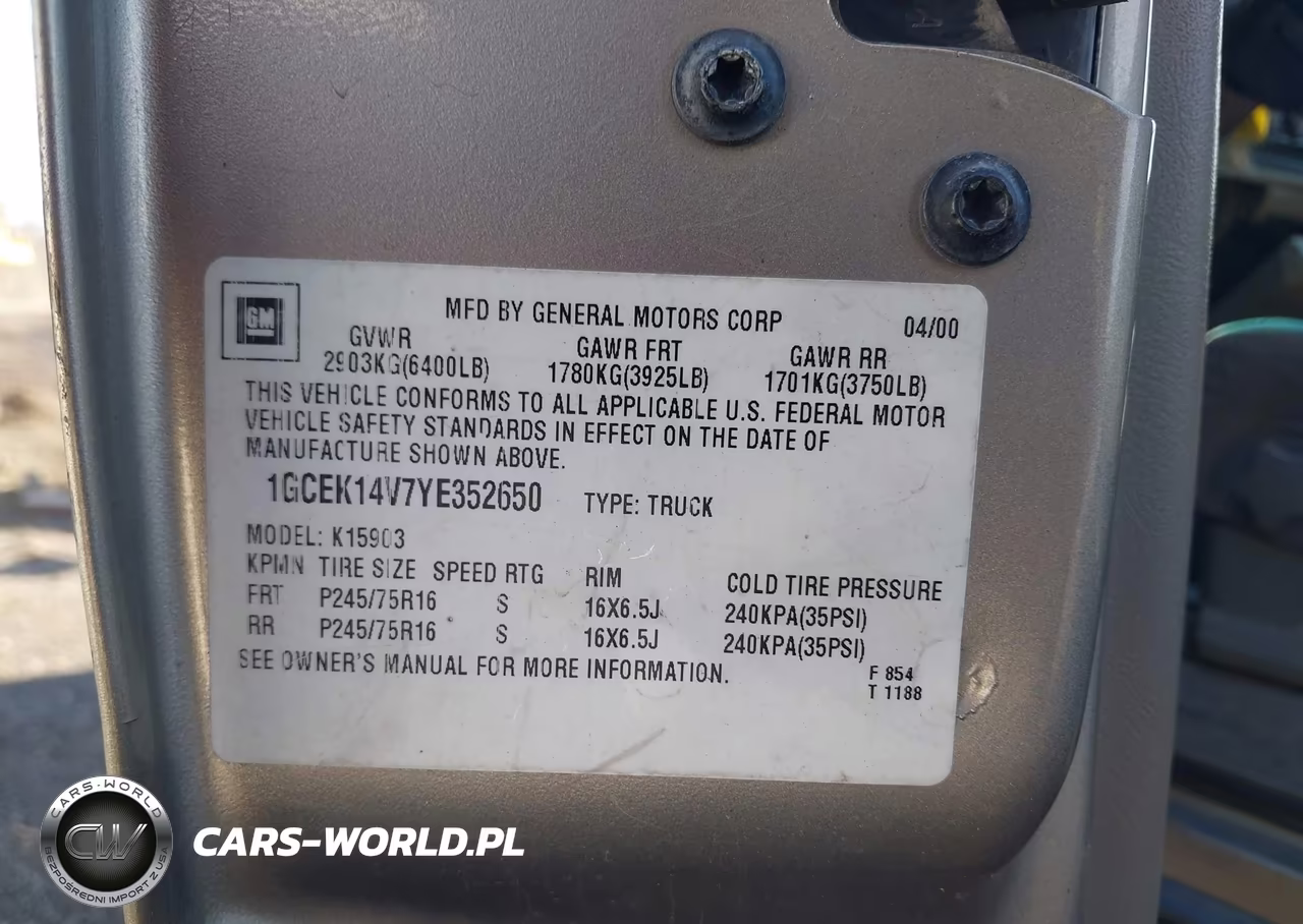 2000 Chevrolet Silverado 1500 Ls VIN:1GCEK14V7YE352650 - 9