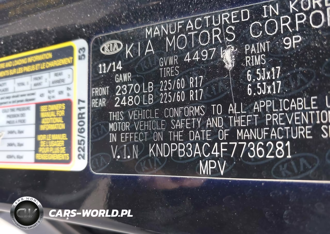 2015 Kia Sportage Lx VIN:KNDPB3AC4F7736281 - 9
