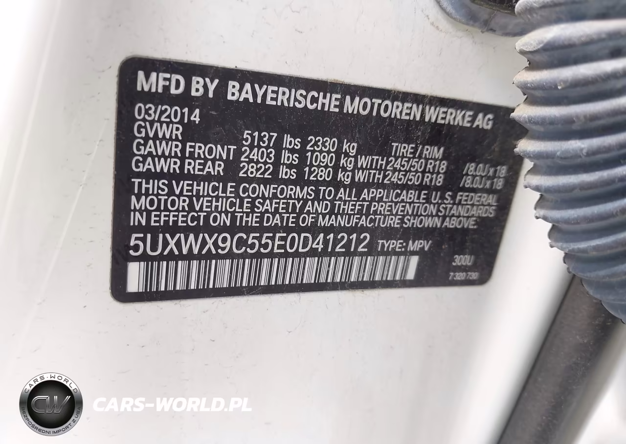 2014 BMW X3 xDrive28I VIN:5UXWX9C55E0D41212 - 9
