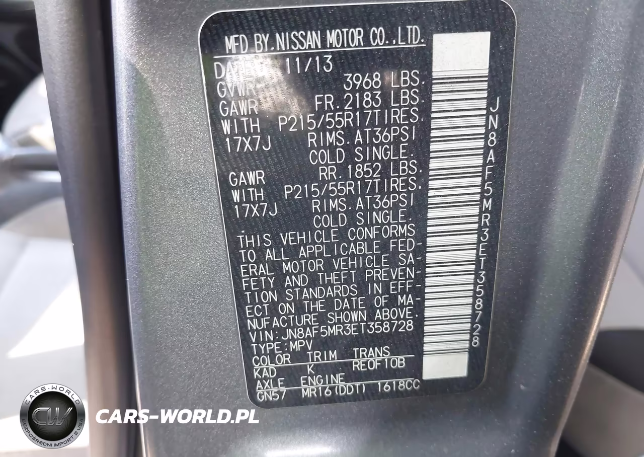 2014 Nissan Juke Sv VIN:JN8AF5MR3ET358728 - 9
