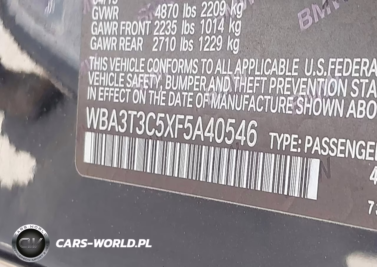2015 BMW 435I VIN:WBA3T3C5XF5A40546 - 9
