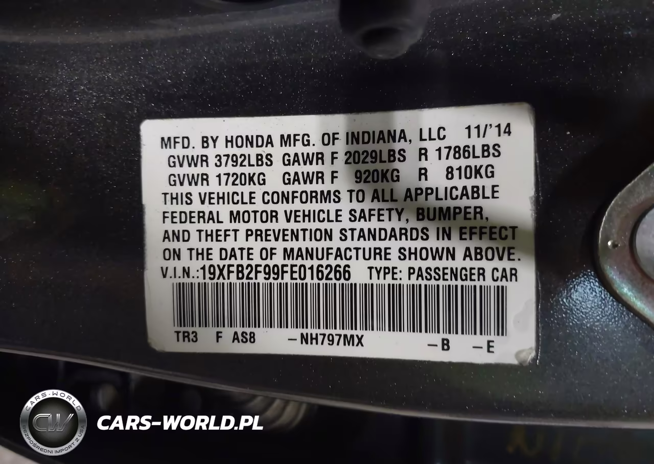 2015 Honda Civic Ex-L VIN:19XFB2F99FE016266 - 9